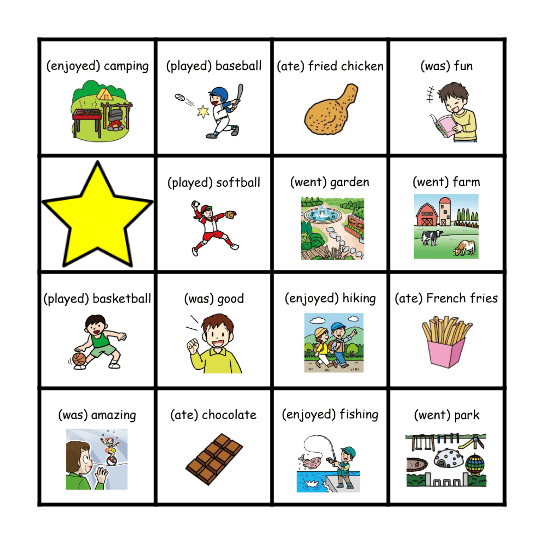 Tell Matthew. What did you do? How was it? Bingo Card