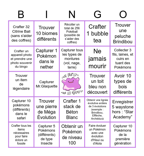 PokéBingo Card
