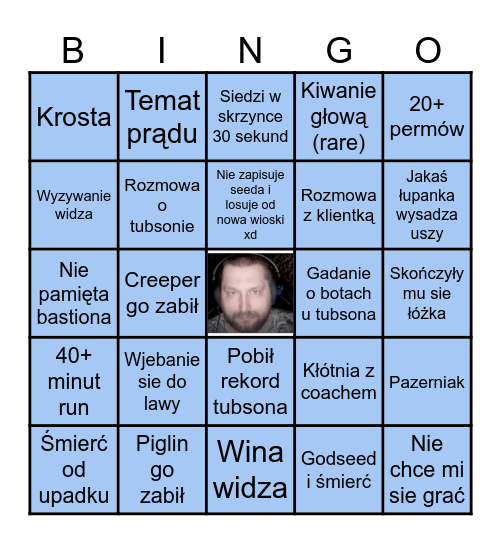 KulawyCraft Bingo Card
