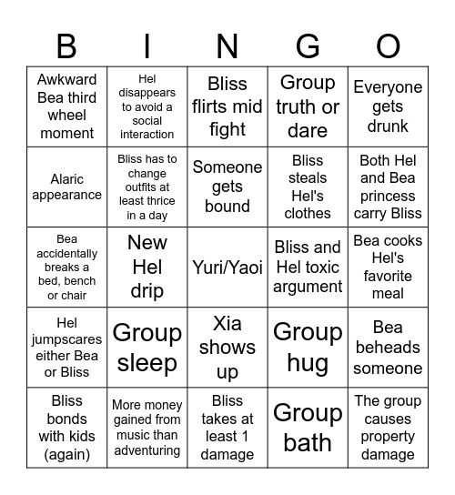 Wop arc 1 Bingo Card