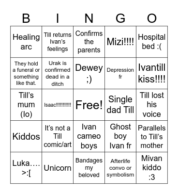 ALIEN STAGE Bingo Card