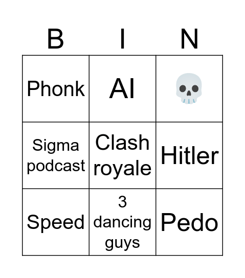 IG REELS Bingo Card