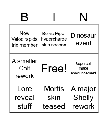 SDCC Bingo Card
