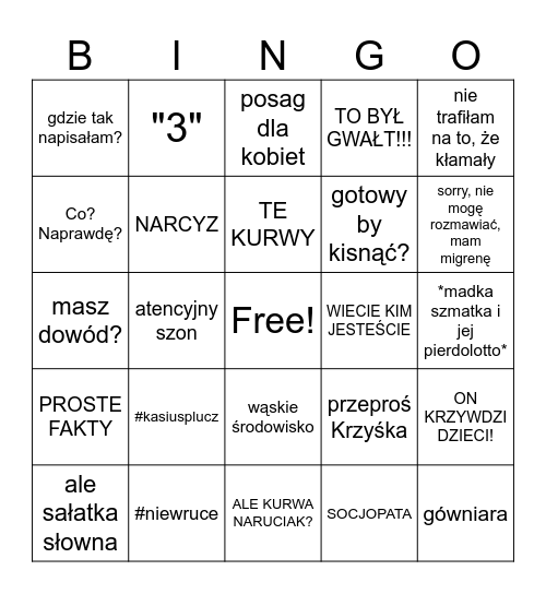 Wólka 2.0 Bingo Card