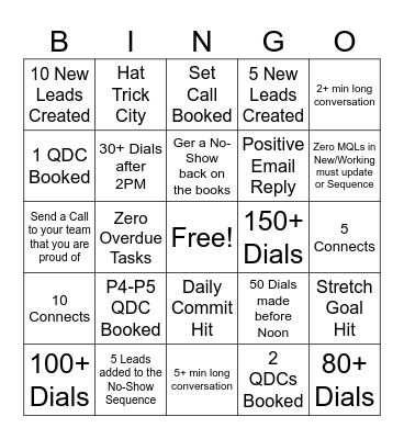 July 3rd SPIF Bingo Card