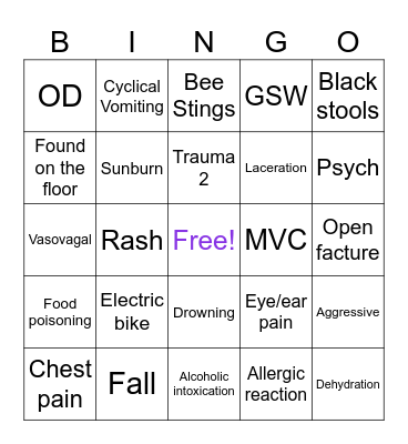 4th of July Bingo Card