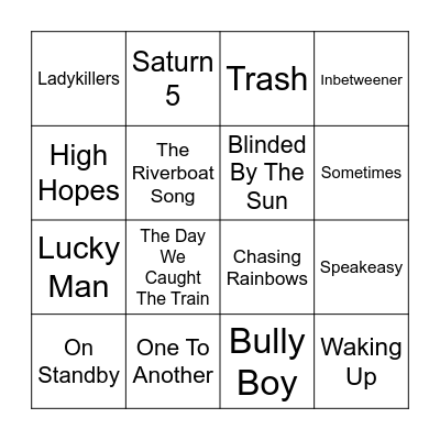 Round 2 Bingo Card