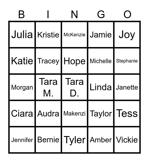 CCC BINGO Card