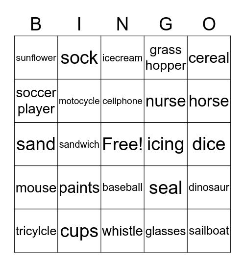 s bingo  Bingo Card