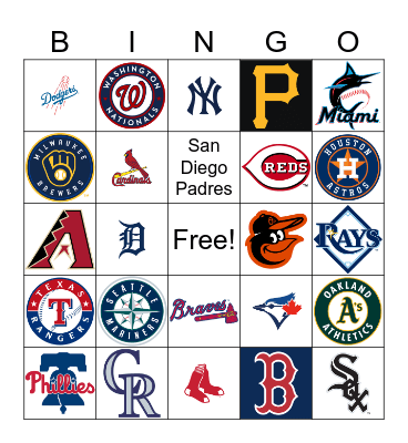 Baseball 2025 Bingo Card