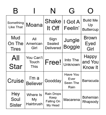 SUMMER SIZZLE Bingo Card