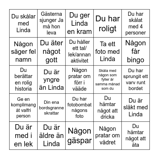 Vad händer? BINGO Card
