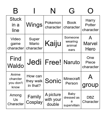 FanEx 2025 Bingo Card