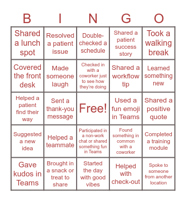 Ophthalmology PSA Bingo! Bingo Card