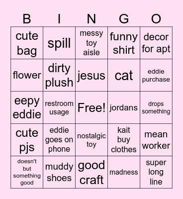 Thrifting Bingo! Bingo Card