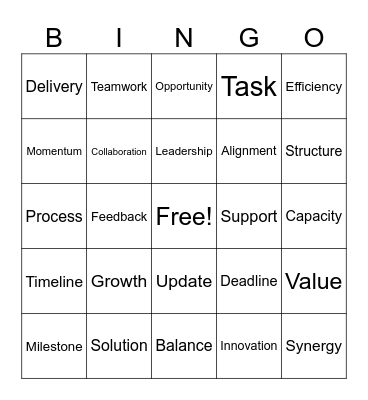 Test Bingo Card