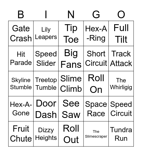 Solos Show: Bingo Card