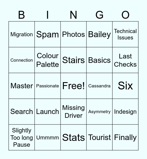 July Monthly Updates!!!! Bingo Card