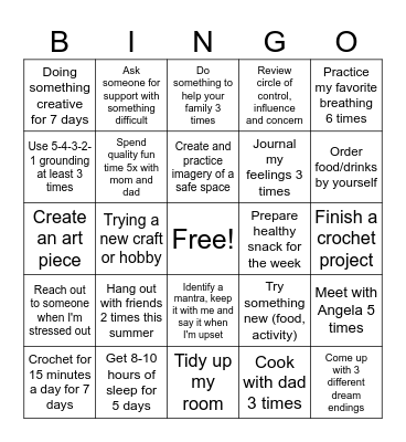 SK Bingo Card