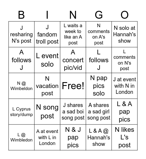 BULLSHIT PR SUMMER BINGO Card