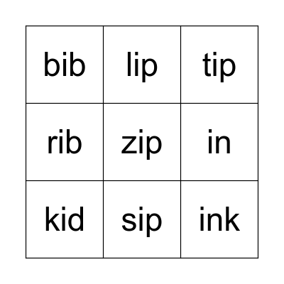 Phonics World 2: Unit 4 Bingo Card