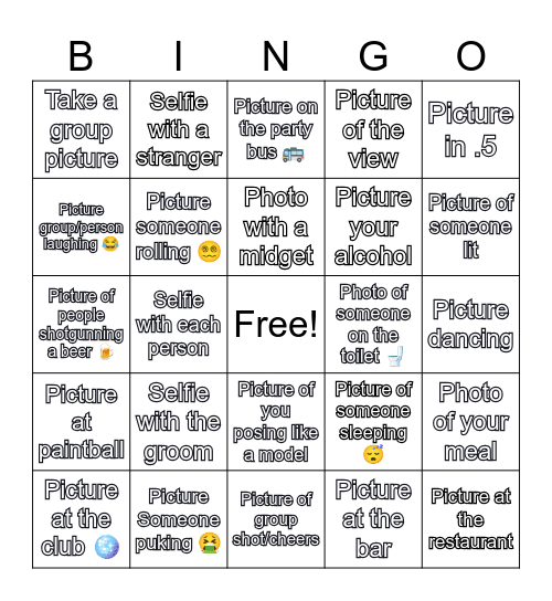 Bachelor Bingo (Photo Edition) Bingo Card