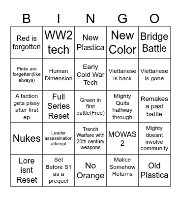 AMOW S6 Bingo Card