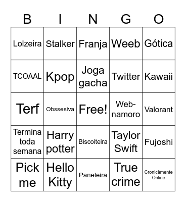 Bingo de Red Flag Bingo Card