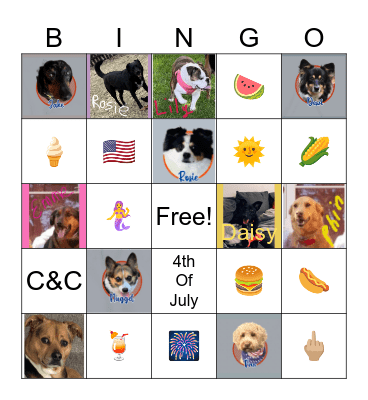 🇺🇸The Field’s on the 4th!🇺🇸 Bingo Card