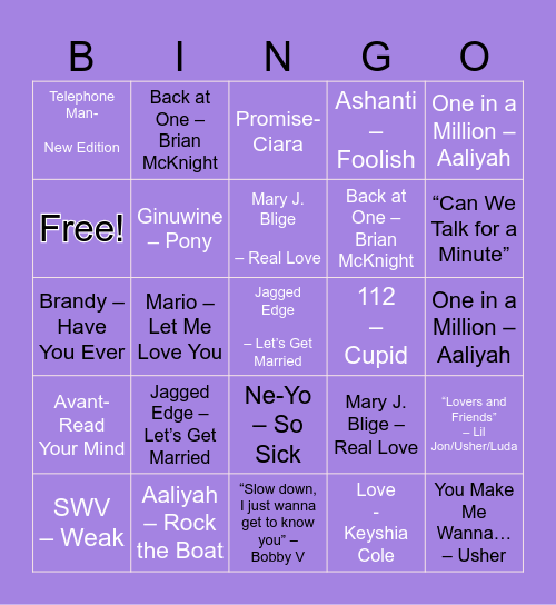 Knosha's 29th: Wine Down & Jam Bingo Card