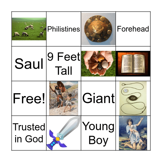 DAVID and GOLIATH Bingo Card