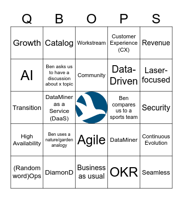 Quarterly Bingo Card