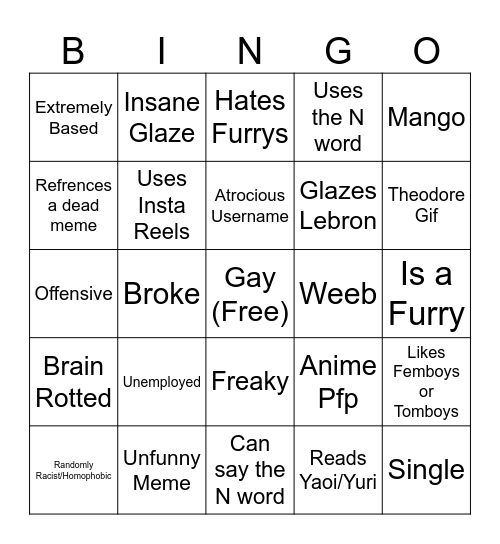 Ducky Dee's Discord Member 2 Bingo Card