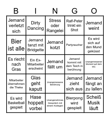 V-Sommerfest 2025 Bingo Card