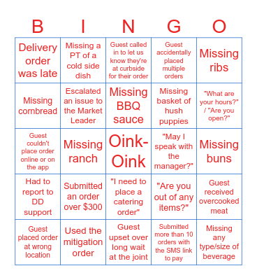 Happy July 4th! Bingo Card