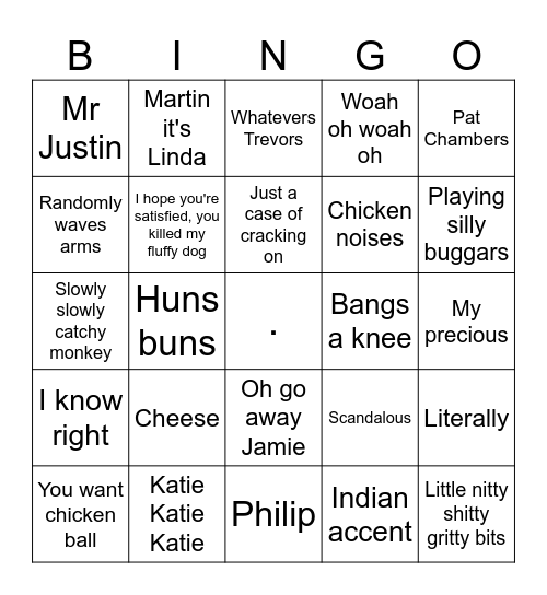 BooBoo's Bingo 2 Bingo Card