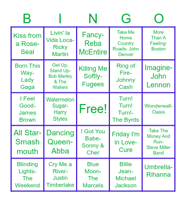 Generational Bingo - CCT Bingo Card