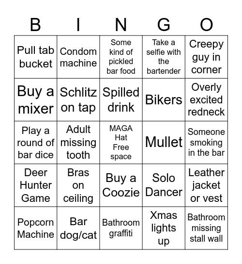 Trouble in Trivers Bingo Card