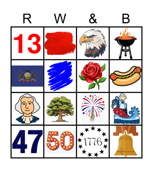 4th of July Bingo Card