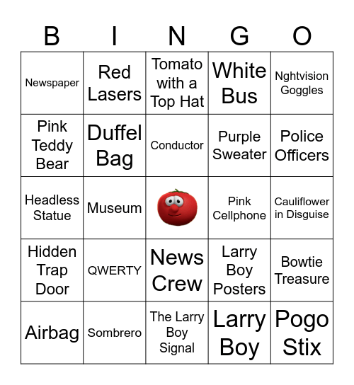 Cape Coat Caper Bingo Card