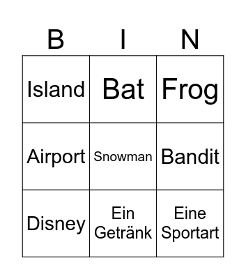 Infinite Craft Bingo Card