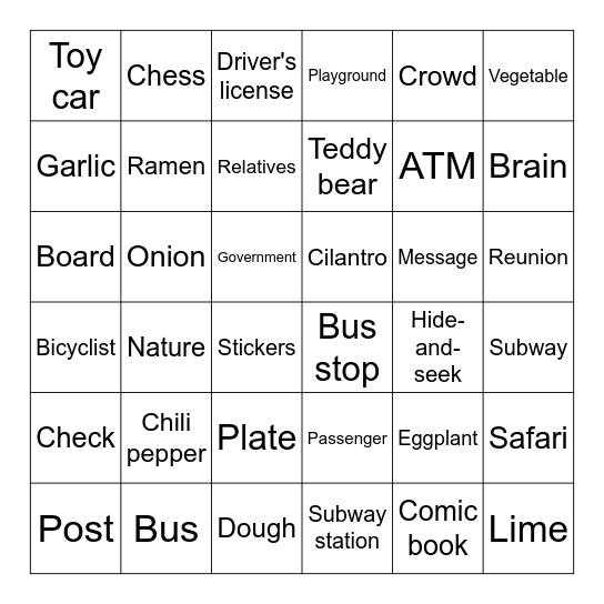 Interchange 2 - Bingo - Units 1-4 Bingo Card