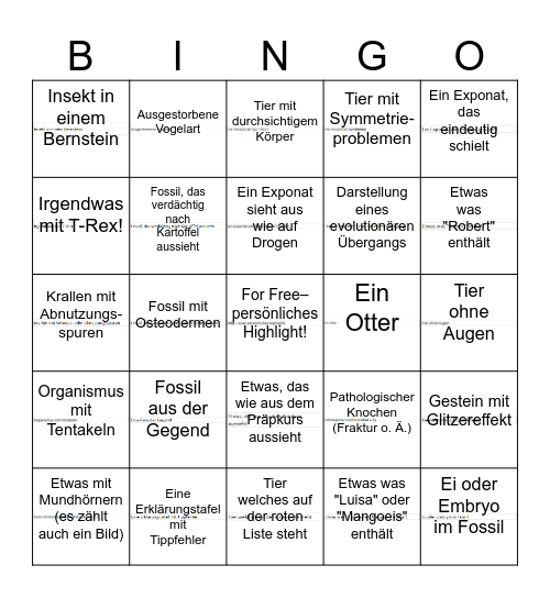 Ausgekundet Bingo Card