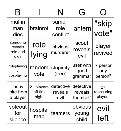 flicker bingo Card