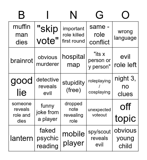 flicker bingo v3 Bingo Card