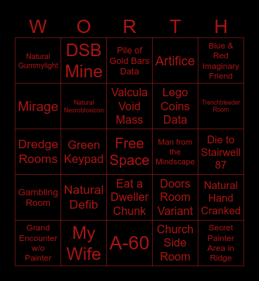 Worth the Wait Pressure Bingo Card