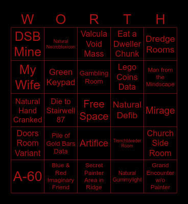 Worth the Wait Pressure Bingo V1 Bingo Card
