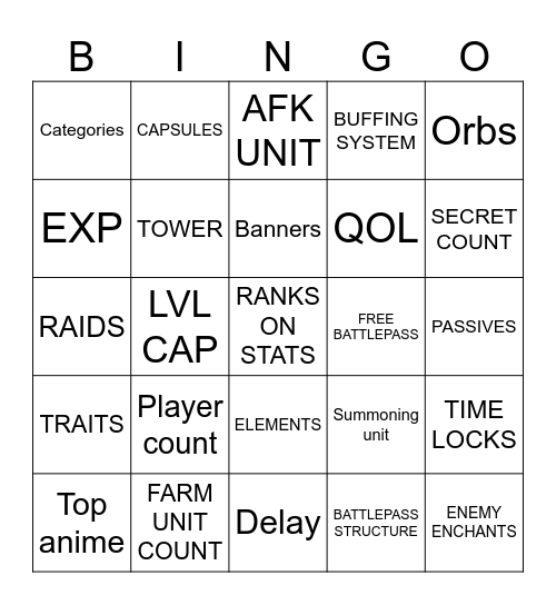 ASTD RELEASE BINGO Card