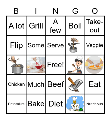 Vocabulary Bingo! Bingo Card