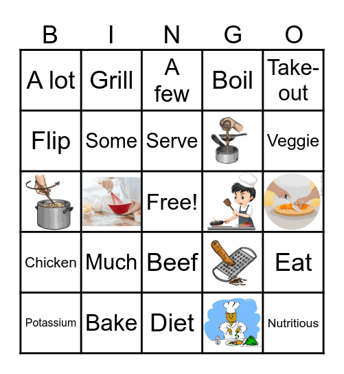 Vocabulary Bingo! Bingo Card